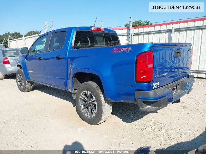 2022 Chevrolet Colorado 4Wd Short Box Z71 VIN: 01GCGTDEN41329531 Lot: 40376321