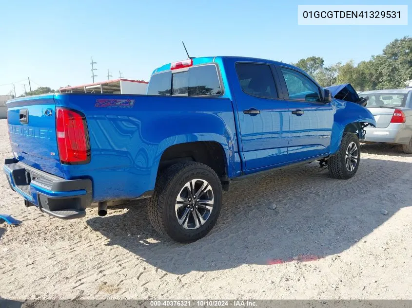 2022 Chevrolet Colorado 4Wd Short Box Z71 VIN: 01GCGTDEN41329531 Lot: 40376321