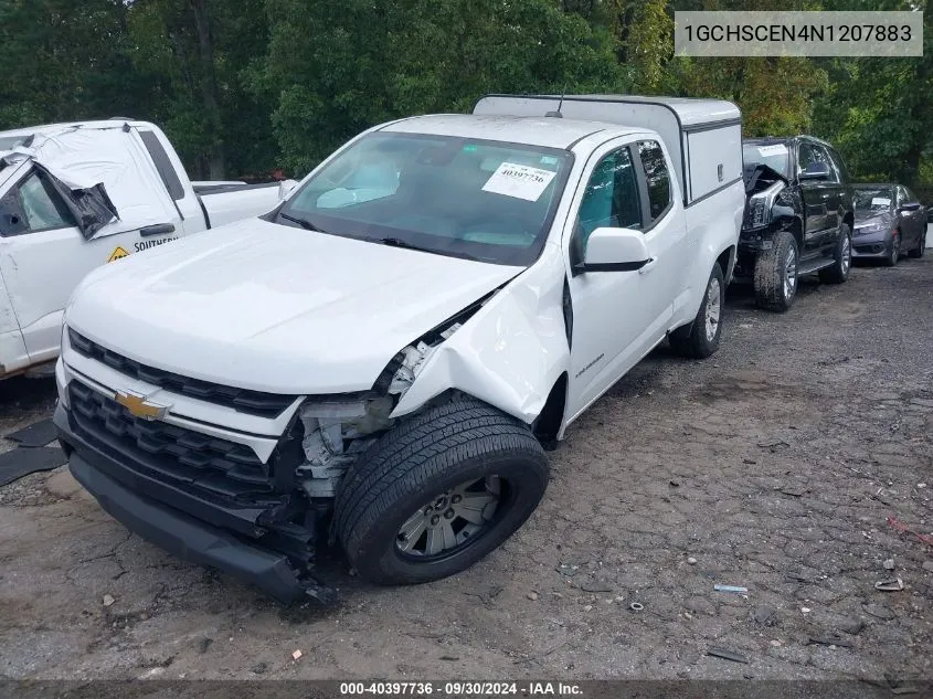 2022 Chevrolet Colorado 2Wd Long Box Lt VIN: 1GCHSCEN4N1207883 Lot: 40397736