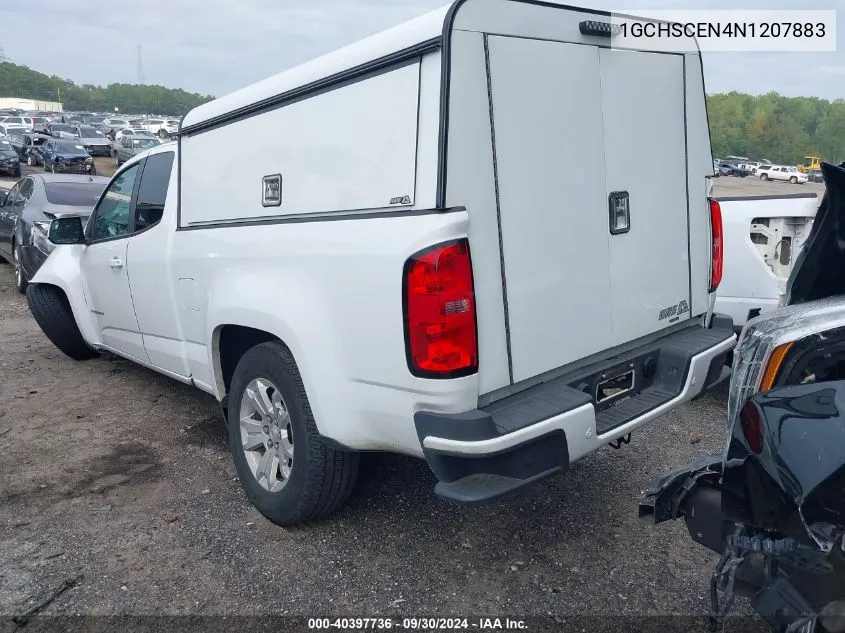 2022 Chevrolet Colorado 2Wd Long Box Lt VIN: 1GCHSCEN4N1207883 Lot: 40397736