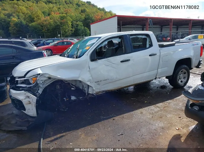 1GCGTBEN6N1178082 2022 Chevrolet Colorado 4Wd Long Box Wt