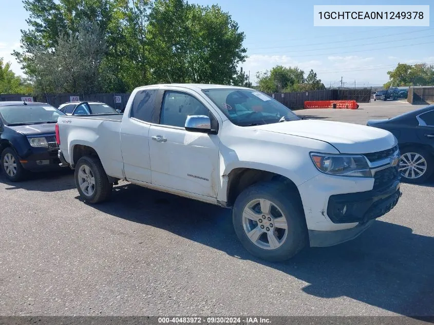 1GCHTCEA0N1249378 2022 Chevrolet Colorado 4Wd Long Box Lt