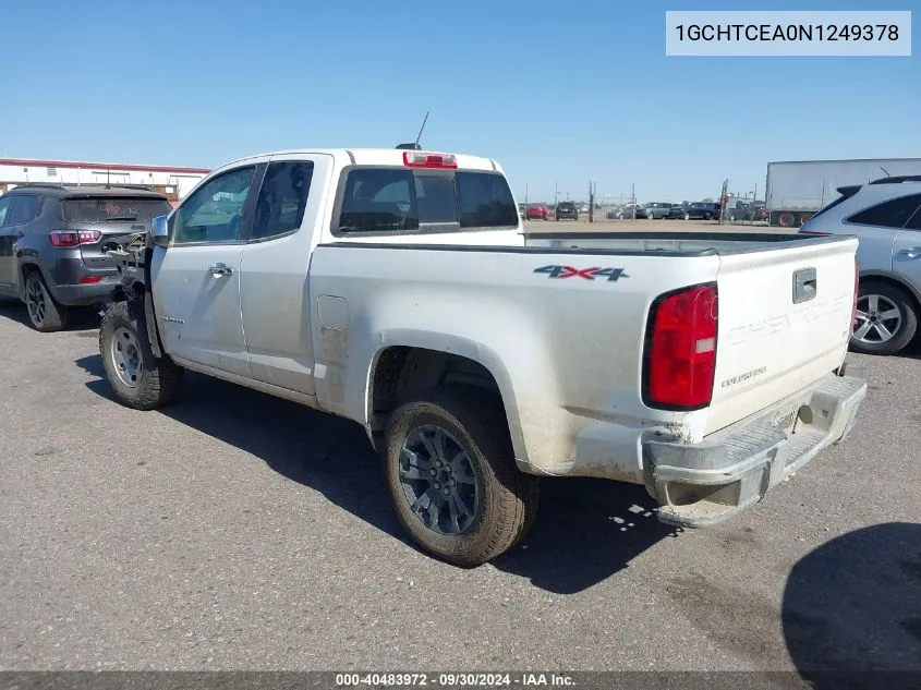 2022 Chevrolet Colorado 4Wd Long Box Lt VIN: 1GCHTCEA0N1249378 Lot: 40483972