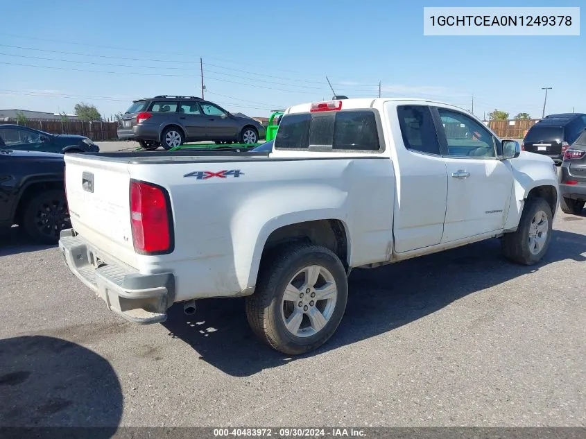 2022 Chevrolet Colorado 4Wd Long Box Lt VIN: 1GCHTCEA0N1249378 Lot: 40483972