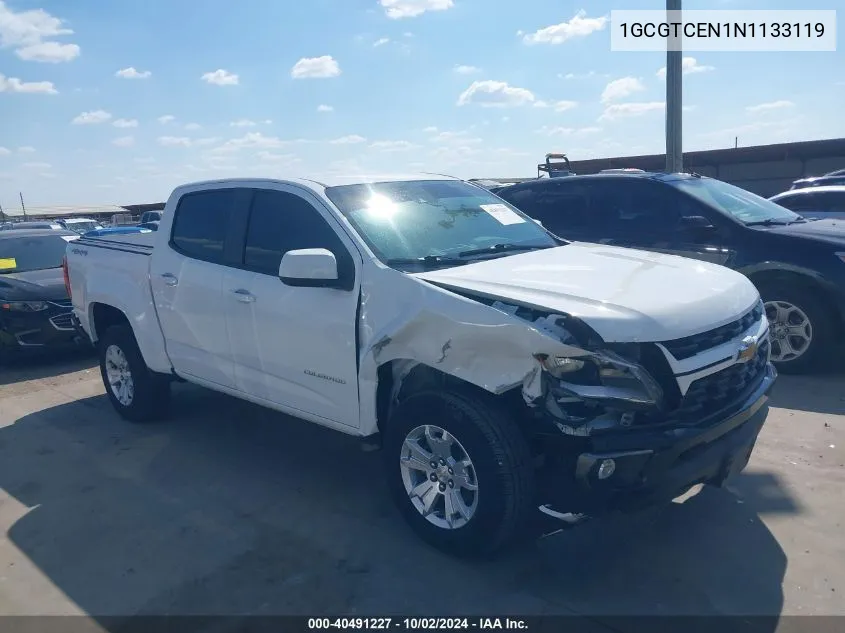 2022 Chevrolet Colorado VIN: 1GCGTCEN1N1133119 Lot: 40491227