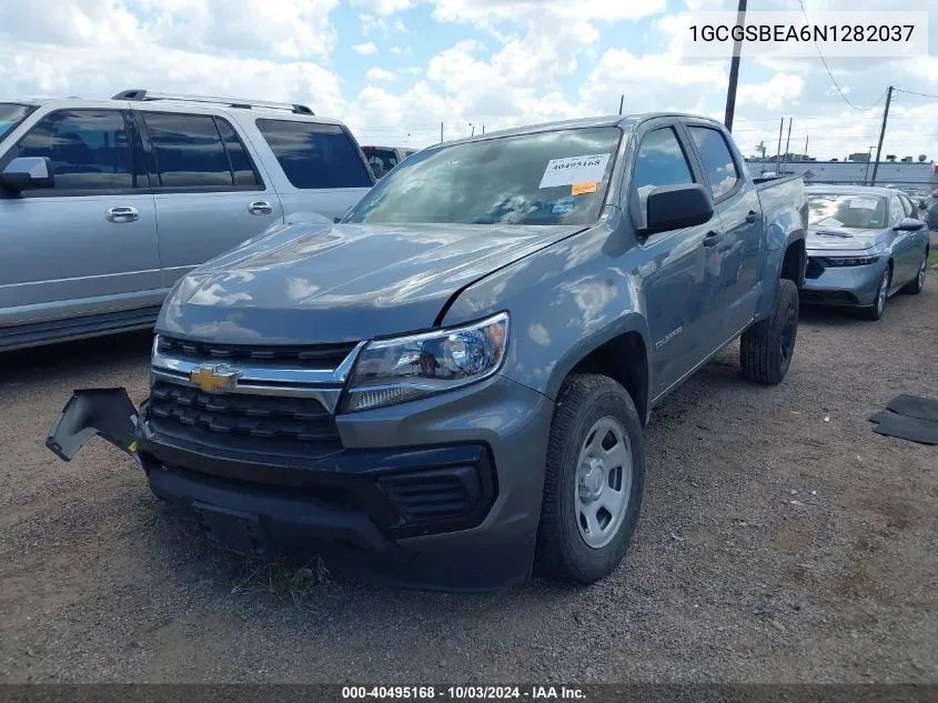 2022 Chevrolet Colorado 2Wd Short Box Wt VIN: 1GCGSBEA6N1282037 Lot: 40495168