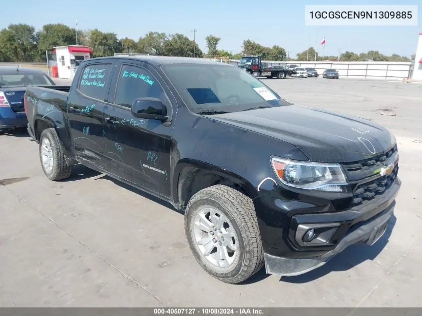 2022 Chevrolet Colorado Lt VIN: 1GCGSCEN9N1309885 Lot: 40507127