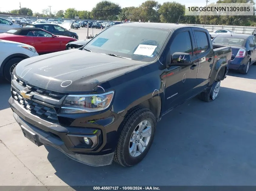 2022 Chevrolet Colorado Lt VIN: 1GCGSCEN9N1309885 Lot: 40507127