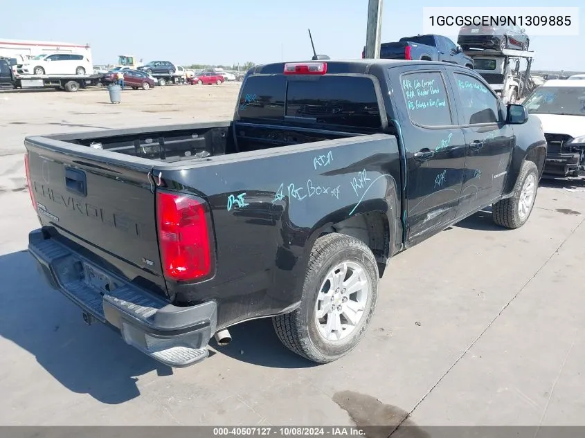 2022 Chevrolet Colorado Lt VIN: 1GCGSCEN9N1309885 Lot: 40507127