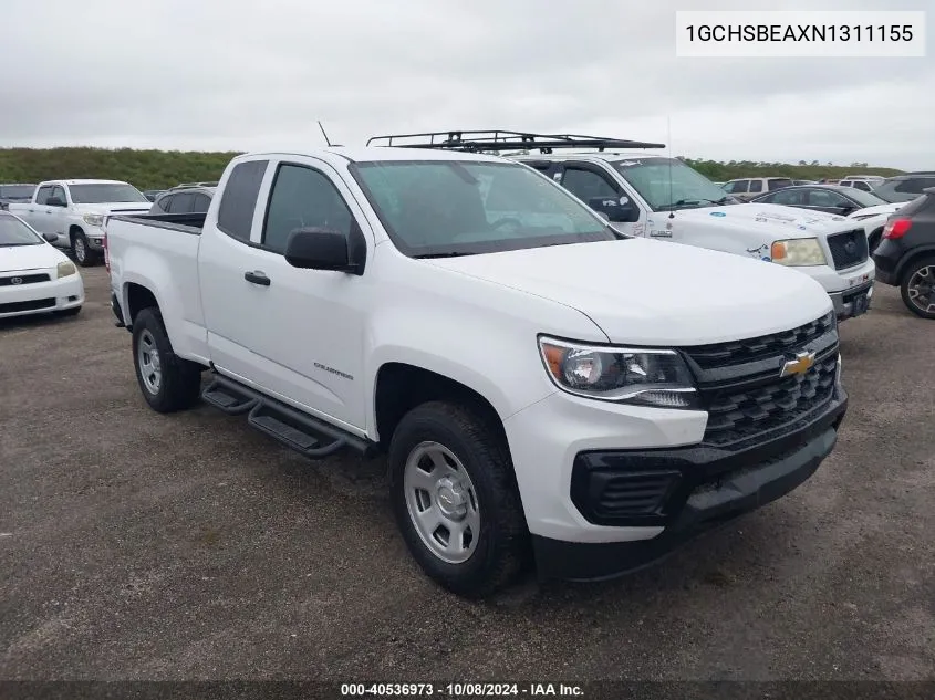 2022 Chevrolet Colorado VIN: 1GCHSBEAXN1311155 Lot: 40536973