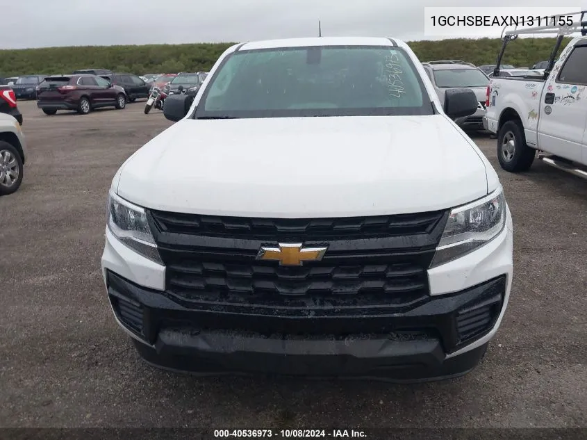 2022 Chevrolet Colorado VIN: 1GCHSBEAXN1311155 Lot: 40536973