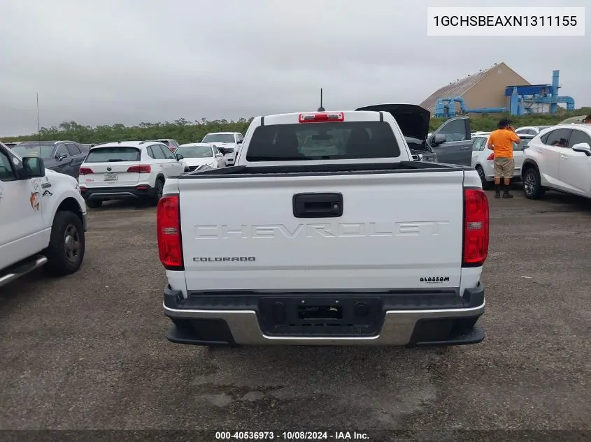 2022 Chevrolet Colorado VIN: 1GCHSBEAXN1311155 Lot: 40536973