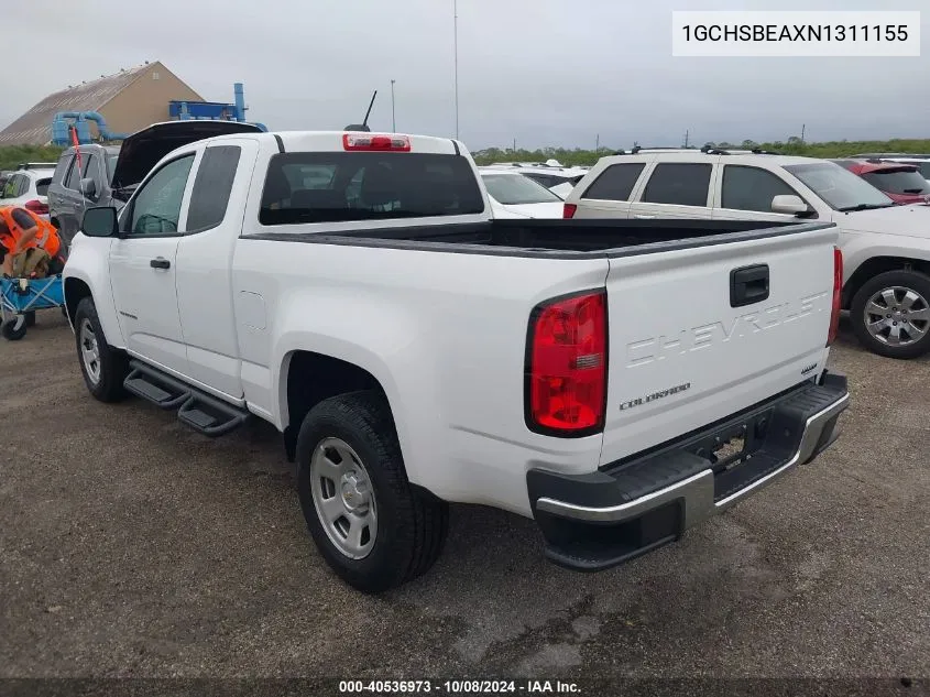 2022 Chevrolet Colorado VIN: 1GCHSBEAXN1311155 Lot: 40536973