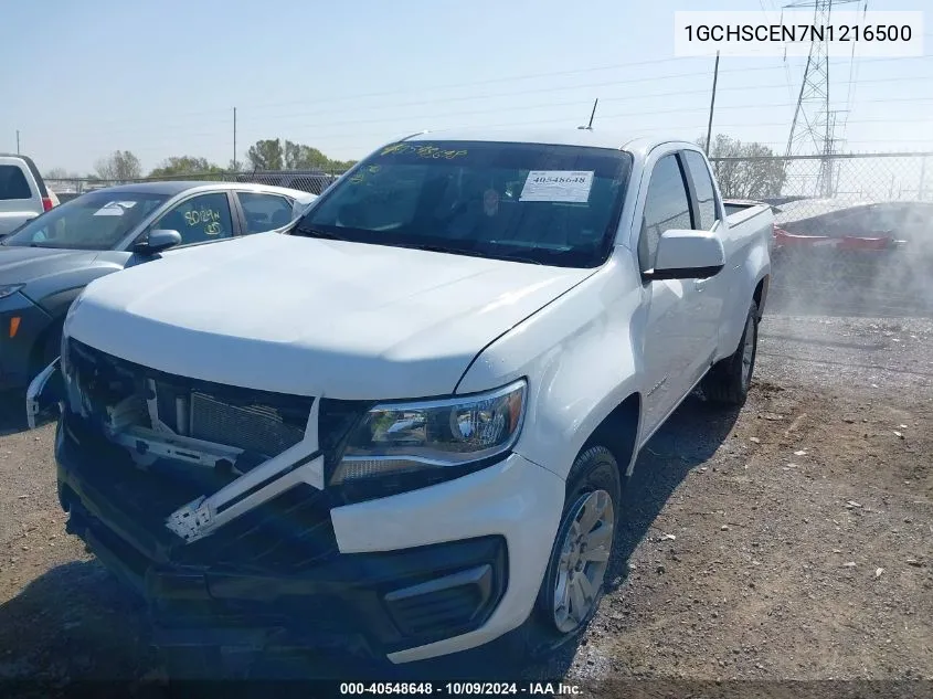 1GCHSCEN7N1216500 2022 Chevrolet Colorado 2Wd Long Box Lt