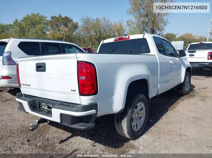 1GCHSCEN7N1216500 2022 Chevrolet Colorado 2Wd Long Box Lt