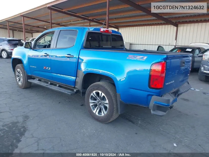 2022 Chevrolet Colorado 4Wd Short Box Z71 VIN: 1GCGTDEN7N1324632 Lot: 40561925