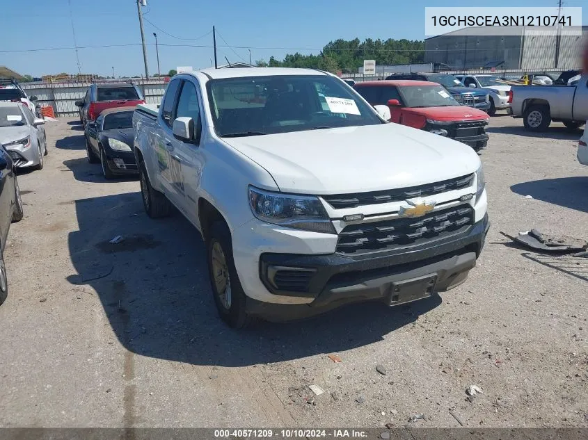 1GCHSCEA3N1210741 2022 Chevrolet Colorado 2Wd Long Box Lt