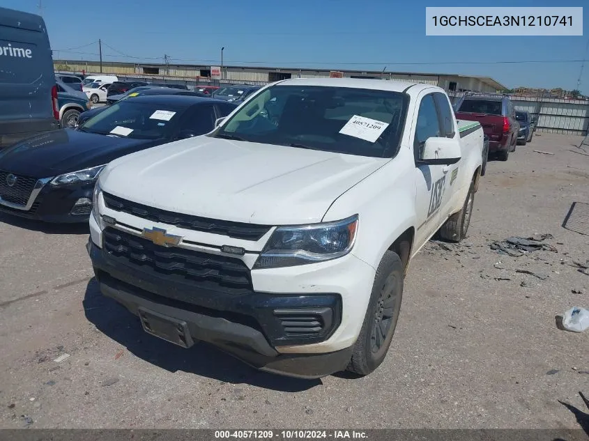 1GCHSCEA3N1210741 2022 Chevrolet Colorado 2Wd Long Box Lt