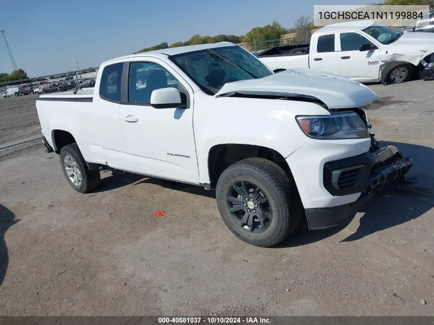 2022 Chevrolet Colorado 2Wd Long Box Lt VIN: 1GCHSCEA1N1199884 Lot: 40581037