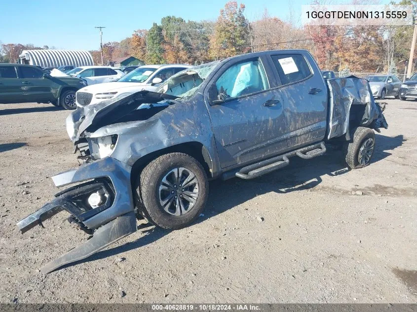 2022 Chevrolet Colorado 4Wd Long Box Z71 VIN: 1GCGTDEN0N1315559 Lot: 40628819