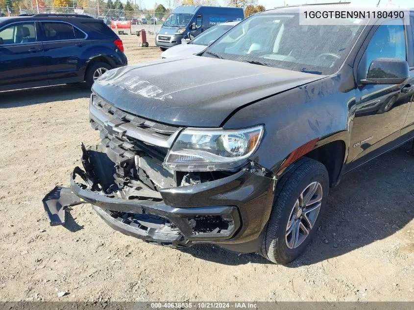 2022 Chevrolet Colorado VIN: 1GCGTBEN9N1180490 Lot: 40638835