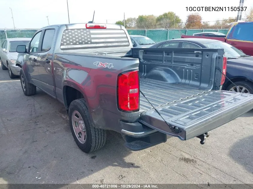 2022 Chevrolet Colorado 4Wd Long Box Wt VIN: 1GCGTBEN2N1150537 Lot: 40721006