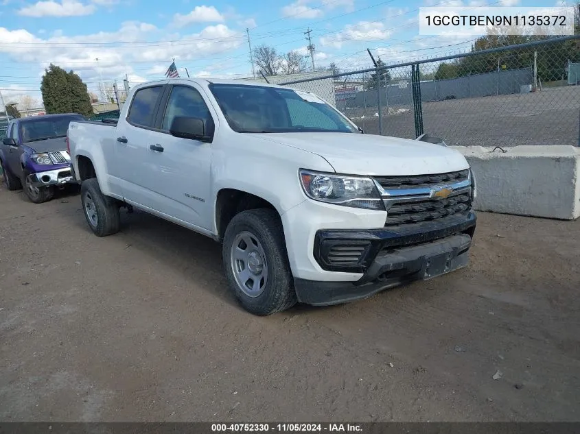 2022 Chevrolet Colorado 4Wd Long Box Wt VIN: 1GCGTBEN9N1135372 Lot: 40752330