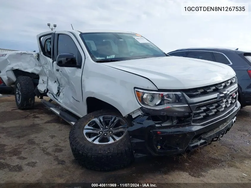 2022 Chevrolet Colorado 4Wd Short Box Z71 VIN: 1GCGTDEN8N1267535 Lot: 40811969