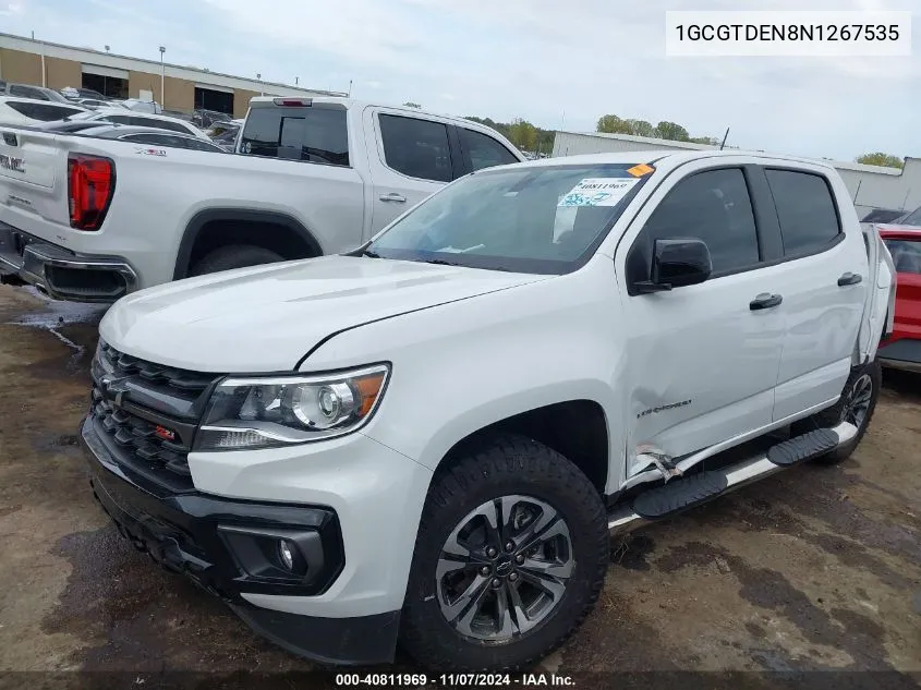 2022 Chevrolet Colorado 4Wd Short Box Z71 VIN: 1GCGTDEN8N1267535 Lot: 40811969