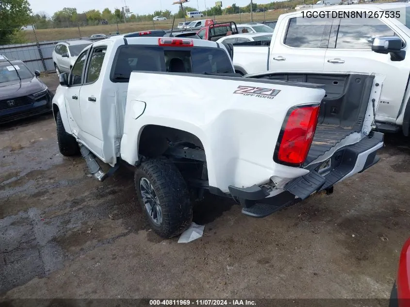 2022 Chevrolet Colorado 4Wd Short Box Z71 VIN: 1GCGTDEN8N1267535 Lot: 40811969