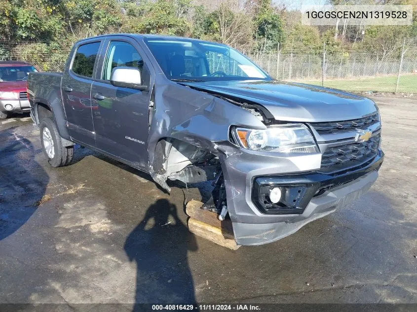 2022 Chevrolet Colorado 2Wd Short Box Lt VIN: 1GCGSCEN2N1319528 Lot: 40816429