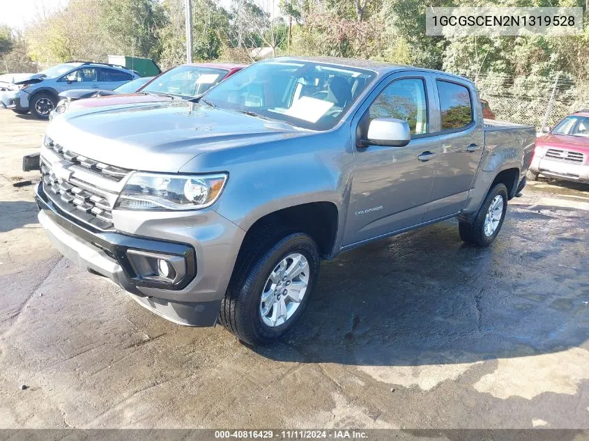 2022 Chevrolet Colorado 2Wd Short Box Lt VIN: 1GCGSCEN2N1319528 Lot: 40816429