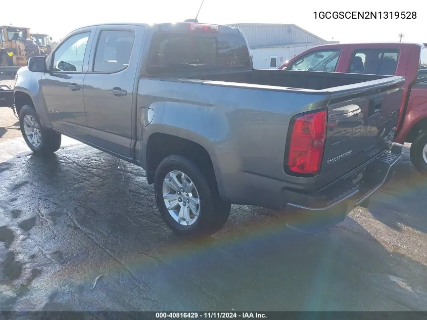 2022 Chevrolet Colorado 2Wd Short Box Lt VIN: 1GCGSCEN2N1319528 Lot: 40816429