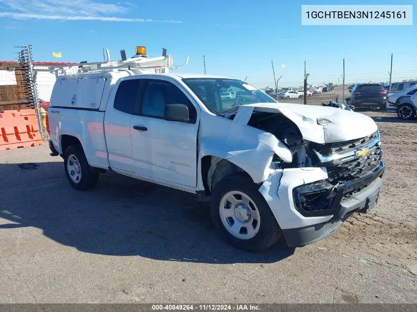 2022 Chevrolet Colorado 4Wd Long Box Wt VIN: 1GCHTBEN3N1245161 Lot: 40849264