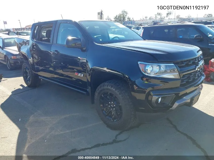 2022 Chevrolet Colorado 4Wd Short Box Z71 VIN: 1GCGTDEN0N1192197 Lot: 40854849