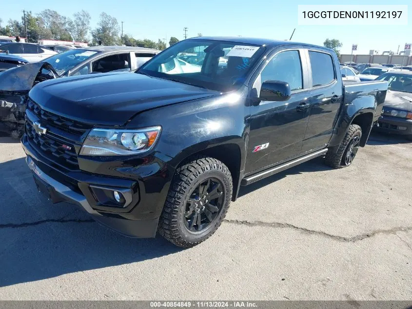 2022 Chevrolet Colorado 4Wd Short Box Z71 VIN: 1GCGTDEN0N1192197 Lot: 40854849