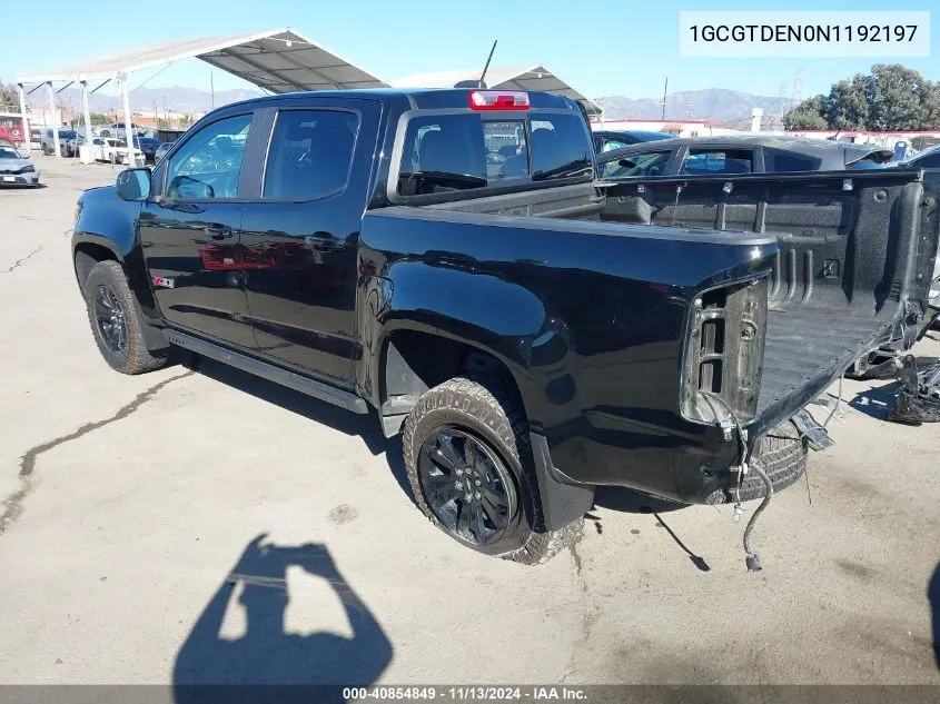 2022 Chevrolet Colorado 4Wd Short Box Z71 VIN: 1GCGTDEN0N1192197 Lot: 40854849