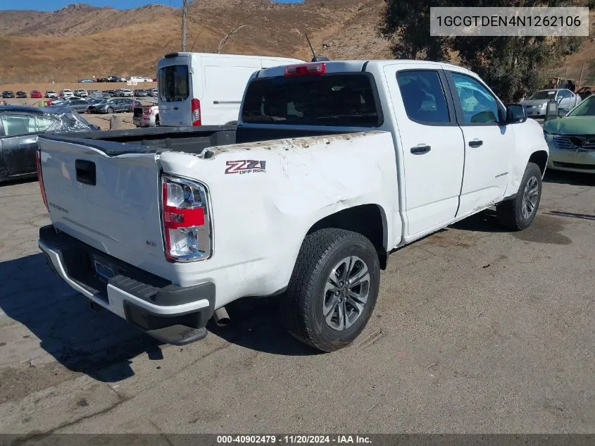 2022 Chevrolet Colorado 4Wd Short Box Z71 VIN: 1GCGTDEN4N1262106 Lot: 40902479