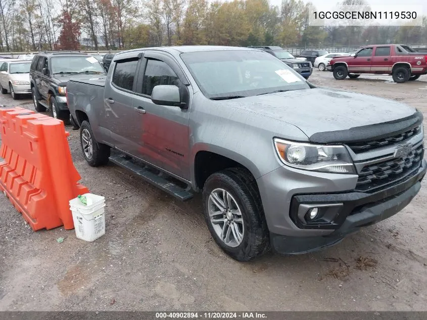 2022 Chevrolet Colorado 2Wd Long Box Lt VIN: 1GCGSCEN8N1119530 Lot: 40902894