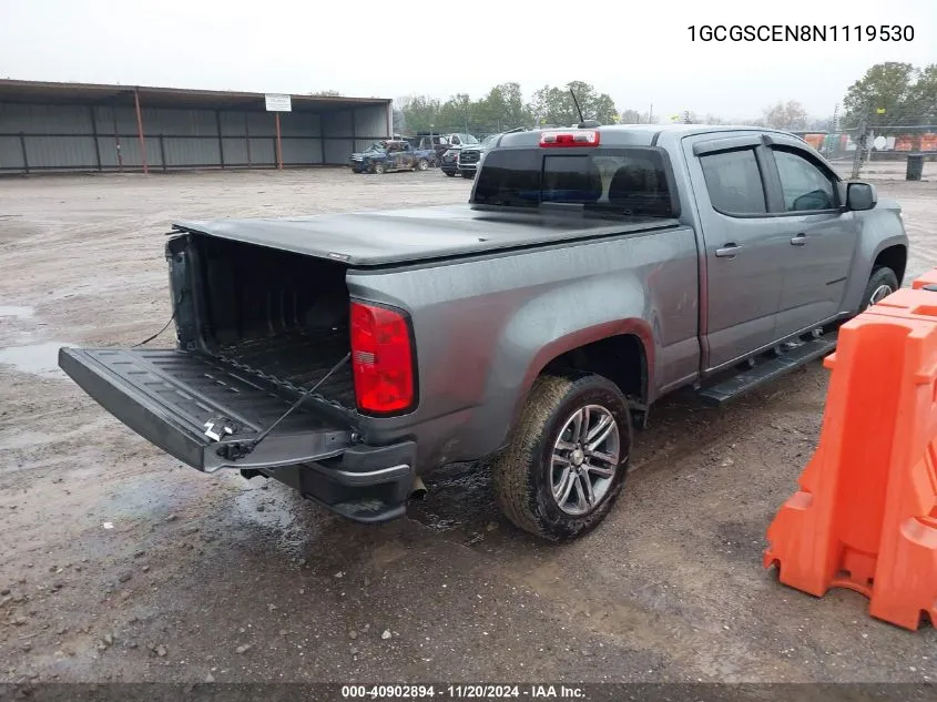 2022 Chevrolet Colorado 2Wd Long Box Lt VIN: 1GCGSCEN8N1119530 Lot: 40902894