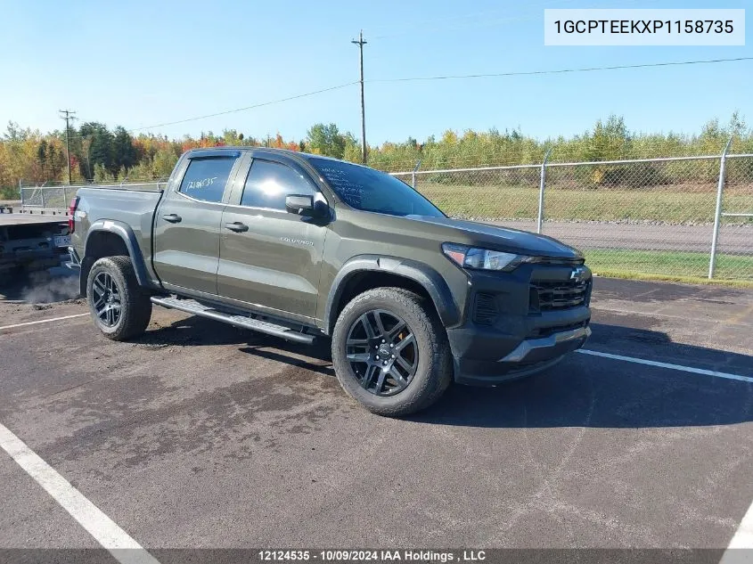 2023 Chevrolet Colorado VIN: 1GCPTEEKXP1158735 Lot: 12124535