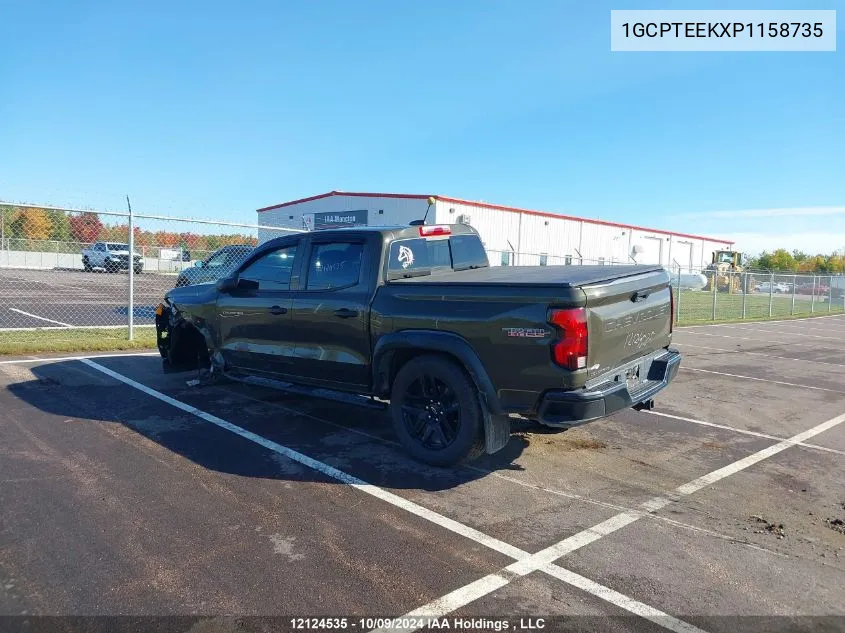 2023 Chevrolet Colorado VIN: 1GCPTEEKXP1158735 Lot: 12124535