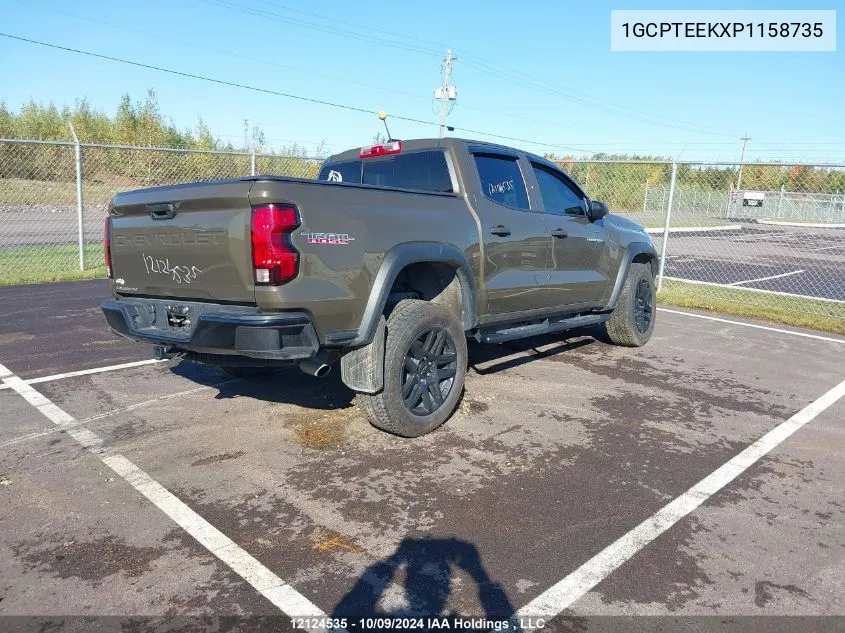 2023 Chevrolet Colorado VIN: 1GCPTEEKXP1158735 Lot: 12124535