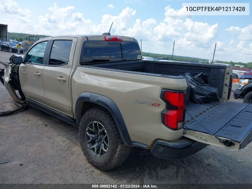 1GCPTFEK4P1217428 2023 Chevrolet Colorado 4Wd Short Box Zr2