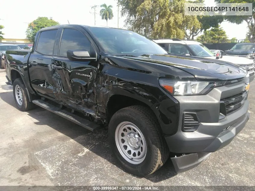 2023 Chevrolet Colorado 2Wd Short Box Wt VIN: 1GCGSBEC4P1141648 Lot: 39996347