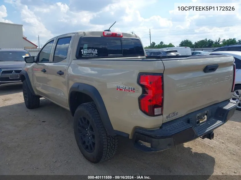 2023 Chevrolet Colorado 4Wd Short Box Trail Boss VIN: 1GCPTEEK5P1172526 Lot: 40111559