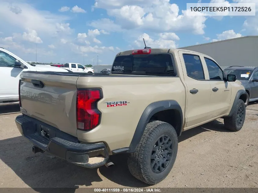 1GCPTEEK5P1172526 2023 Chevrolet Colorado 4Wd Short Box Trail Boss