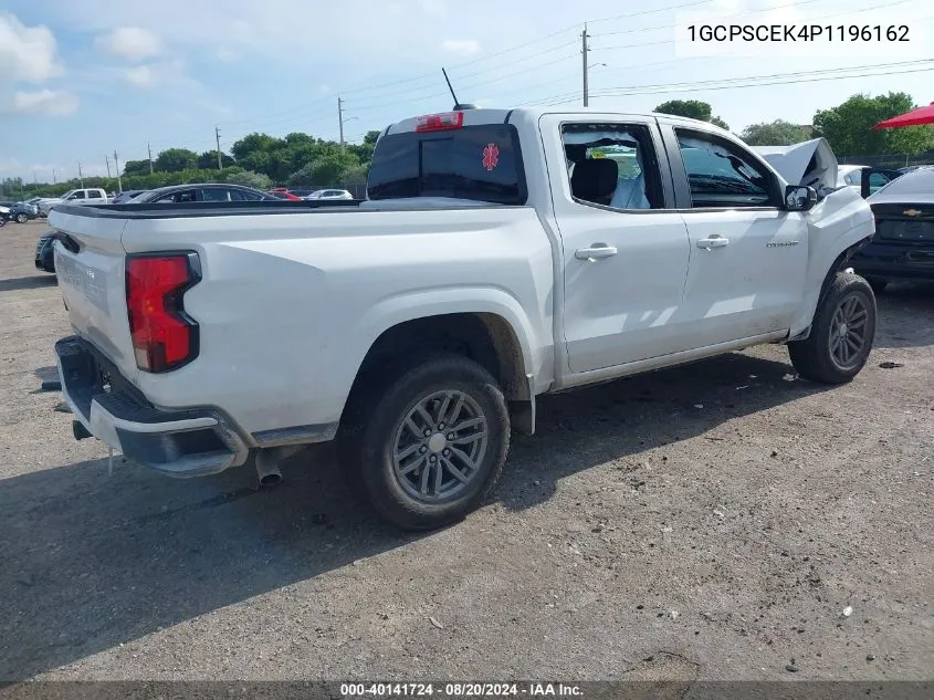 2023 Chevrolet Colorado Lt VIN: 1GCPSCEK4P1196162 Lot: 40141724