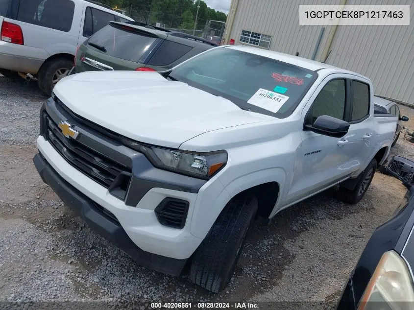 1GCPTCEK8P1217463 2023 Chevrolet Colorado 4Wd Short Box Lt