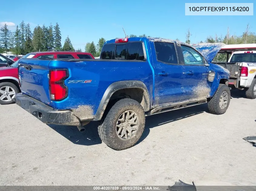 2023 Chevrolet Colorado 4Wd Short Box Zr2 VIN: 1GCPTFEK9P1154200 Lot: 40207039